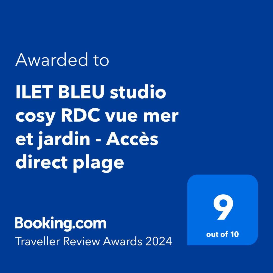 לה גוסייר Ilet Bleu Studio Cosy Rdc Vue Mer Et Jardin - Acces Direct Plage מראה חיצוני תמונה