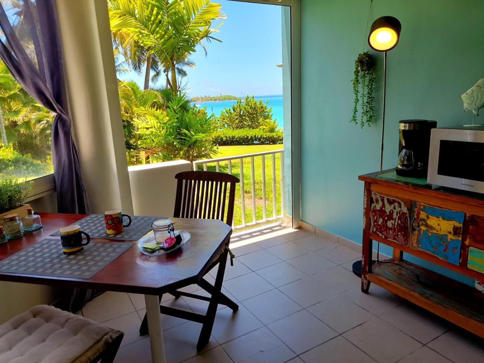 לה גוסייר Ilet Bleu Studio Cosy Rdc Vue Mer Et Jardin - Acces Direct Plage מראה חיצוני תמונה